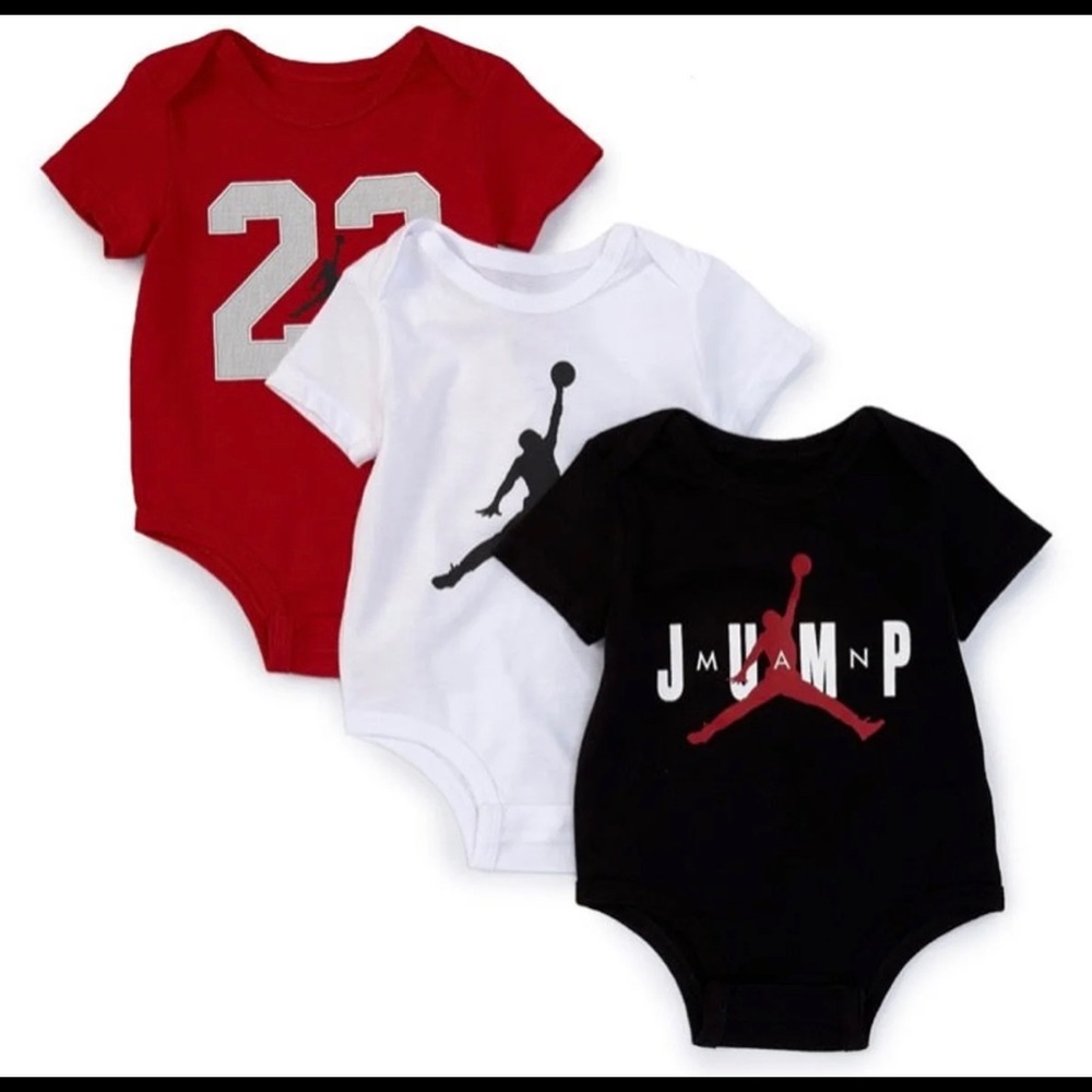 Baby Boys Jumpman 3-Pack Bodysuits